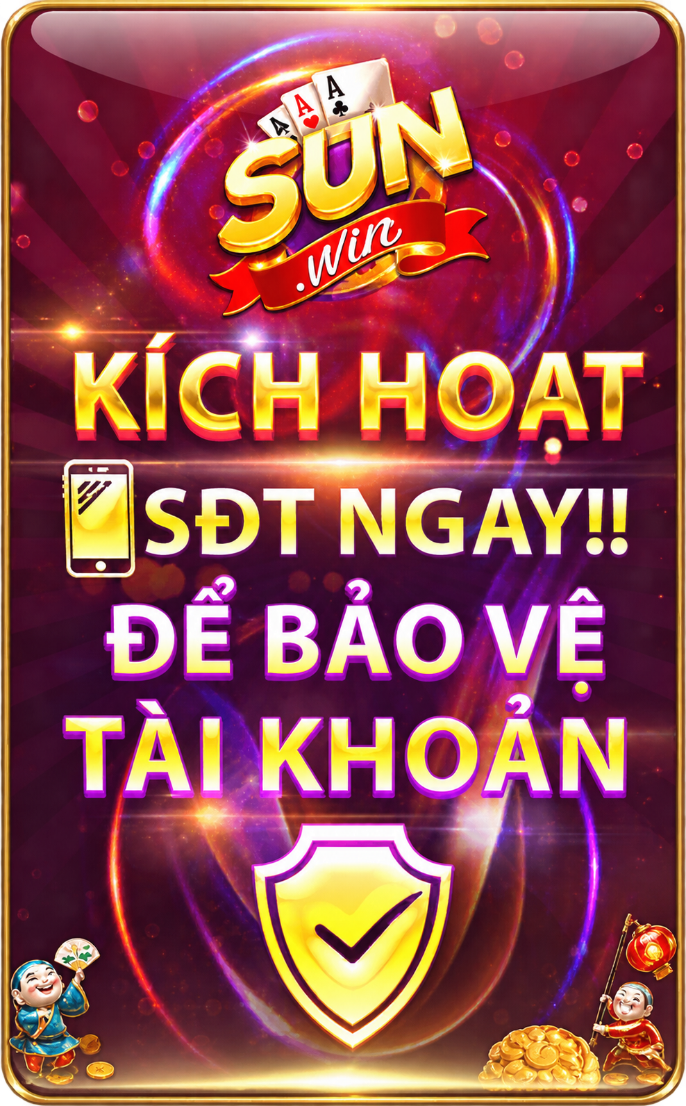 Kích hoạt số điện thoại để bảo vệ tài khoản